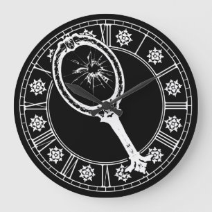 Relógio Grande Espelho quebrado