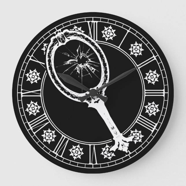 Relógio Grande Espelho quebrado (Frente)