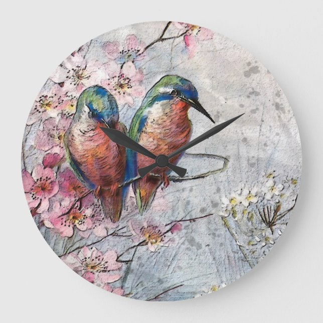 Relógio Grande Esperando Por Um Pássaro Rebelde (Frente)