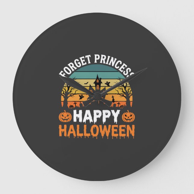 Relógio Grande Esqueça Princesa Feliz Casa Assombrada de Hallowee (Frente)