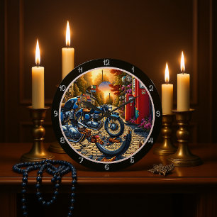 Relógio Grande Estação de Motociclos Vintage