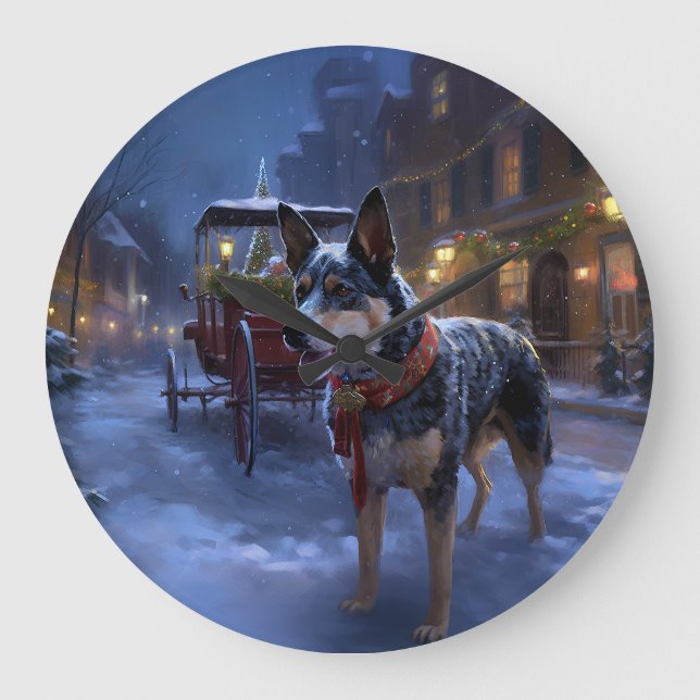 Relógio Grande Estação Festiva de Natal Australiana (Frente)