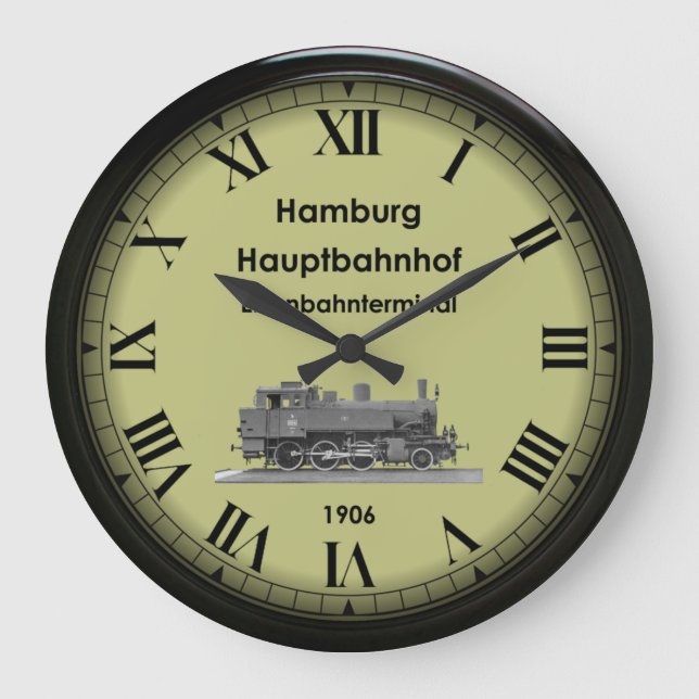Relógio Grande Estação Hbf Hamburgo ~ Alemanha ~ 1906 ~  (Frente)