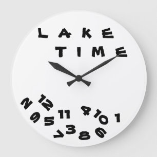 RELÓGIO GRANDE "ESTAMOS NO ***LAKE TIME***" COM ESTE LEGAL RELÓG