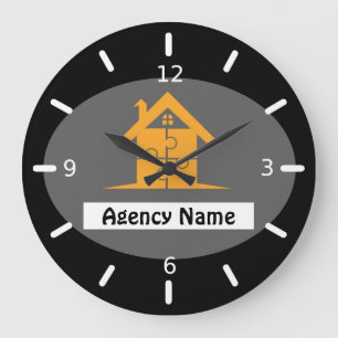 Relógio Grande Estate Agency Large Clock