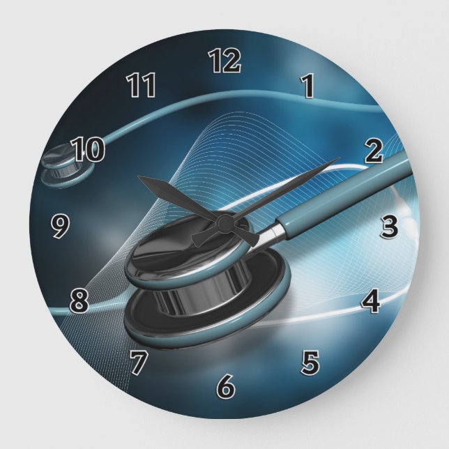 Relógio Grande Estetoscópios médicos da enfermeira (Frente)