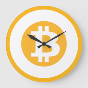 Relógio Grande Estilo clássico 1 do logotipo de Bitcoin
