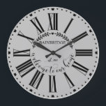 Relógio Grande Estilo de Farmhouse Laurel Monogramas Nome Persona<br><div class="desc">Estilo de fazenda Laurel Monogrammed Name Custom Large Clock - Clock apresenta um trecho de louros de fazenda com seu nome de família e o ano em que sua casa foi criada e uma bonito inscrição no roteiro que diz "bem-vindo à nossa casa". Que belo toque de casa de fazenda...</div>