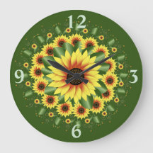 Estilo de Motif Grande Brilhante Girassol