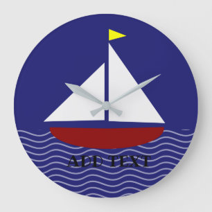 Relógio Grande estilo marinho azul