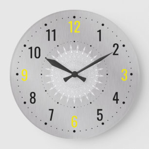 Relógio Grande Estilo Metálico Clássico - Minimalista