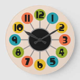 Relógio Grande Estilo Moderno do meio século