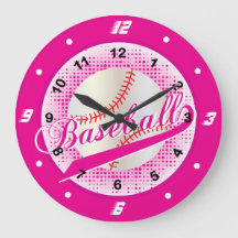 Estilo retro do basebol do rosa quente