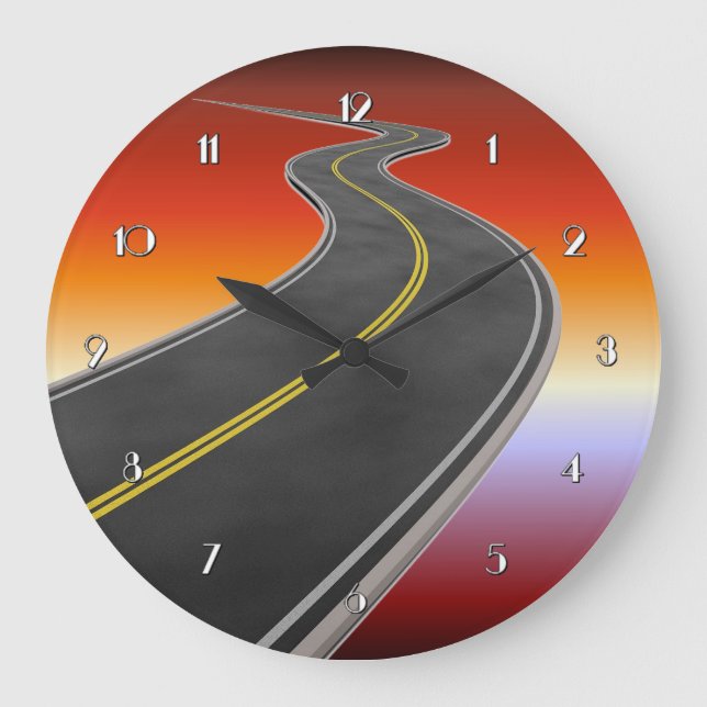 Relógio Grande Estrada - Sunset Highway Wall Clock (Frente)