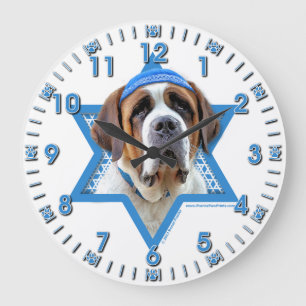 Relógio Grande Estrela de David de Hanukkah - St Bernard