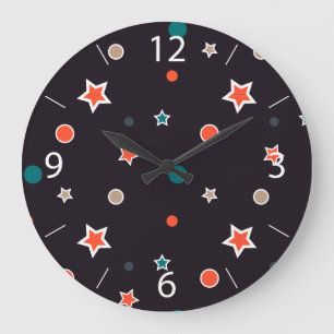 Relógio Grande Estrelas de Natal