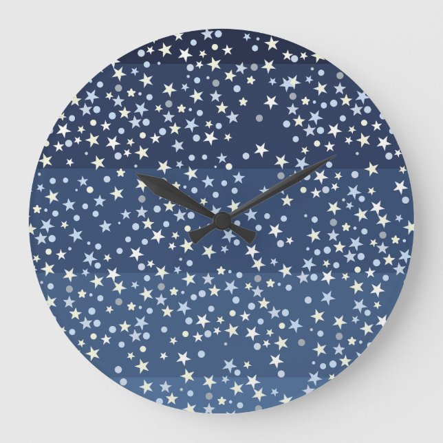 Relógio Grande Estrelas no Céu (Frente)