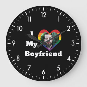 Relógio Grande Eu adoro a minha foto personalizada LGBTQ para Org