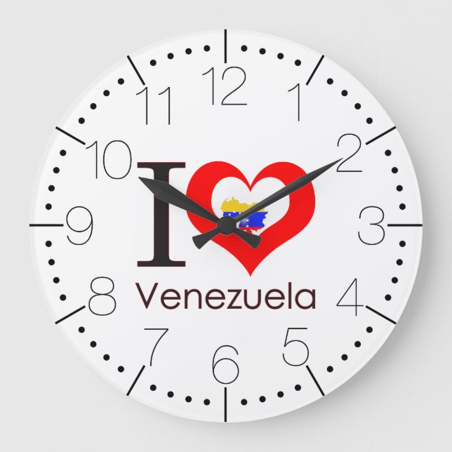 Relógio Grande Eu amo a Venezuela (Frente)
