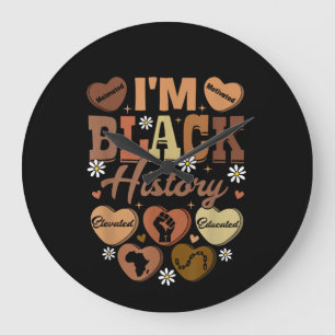 Relógio Grande Eu Sou História Negra Celebrando o Mês da História