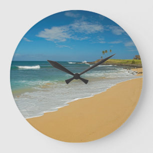 Relógio Grande EUA, Havaí, ilha de Molokai, praia de Three Mile