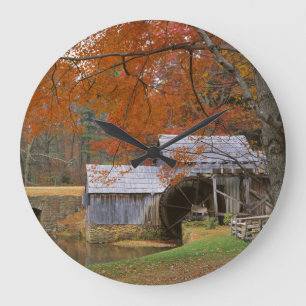 Relógio Grande EUA, Virginia, Blue Ridge Parkway, outono