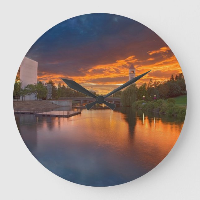 Relógio Grande EUA, Washington, Spokane, Riverfront Park (Frente)
