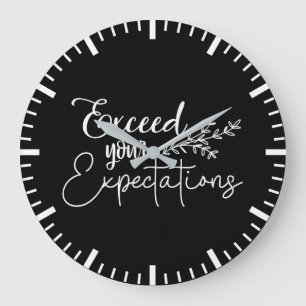 Relógio Grande Exceda Suas Expectativas - Hustle, Gym, Sucesso