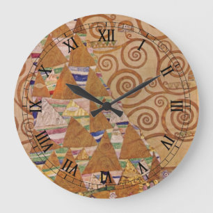 Relógio Grande Expectativa por Klimt Arte Novo Vitoriano Antigo