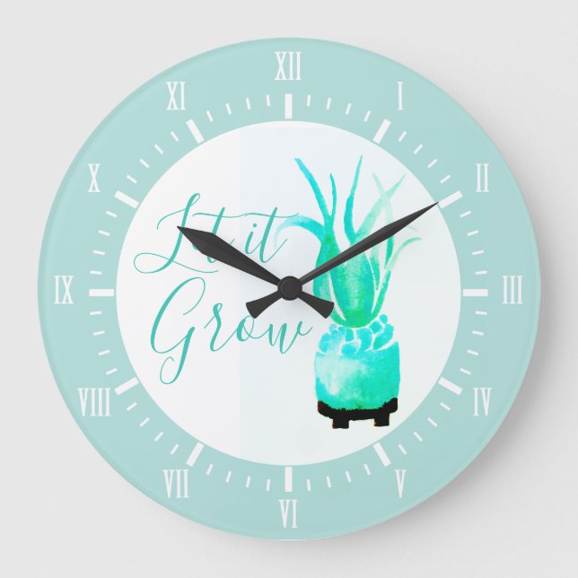 Relógio Grande Fábrica De Ar De Jardim Que Cresça (Frente)