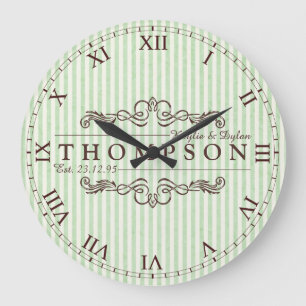 Relógio Grande Faça seu próprio Monograma de Casa de Chocolate