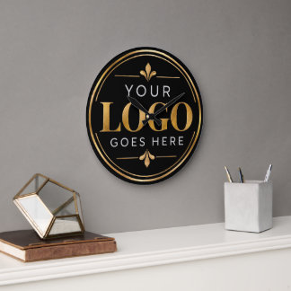 Relógio Grande Fácil Logotipo Empresarial Corporativo Personaliza
