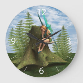 Relógio Grande Fada Cuidadosa