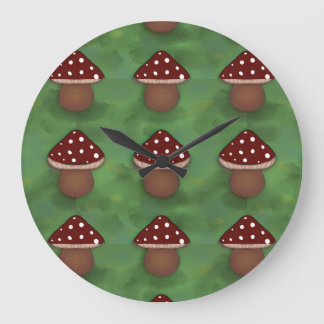 Relógio Grande Fairy Mushroom Clock