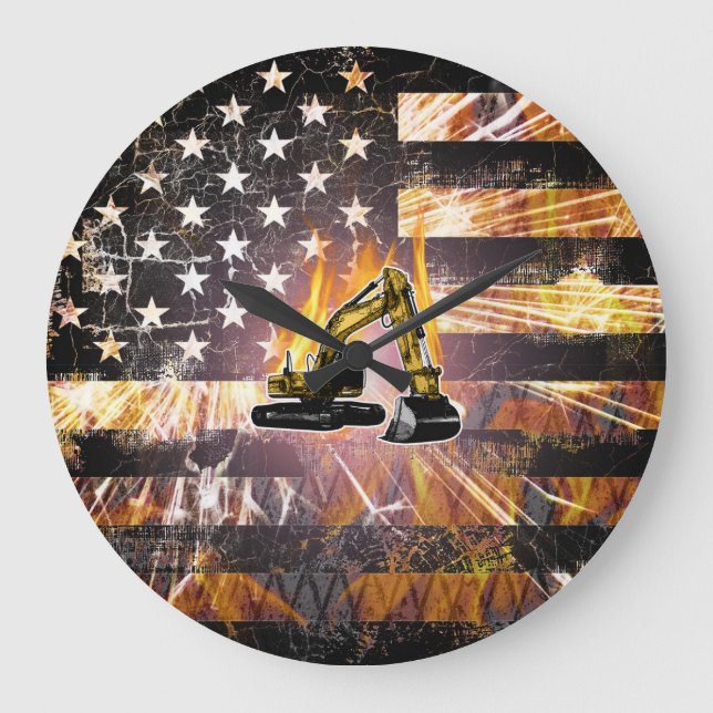 Relógio Grande Faíscas do Sinalizador de Escavador (Frente)