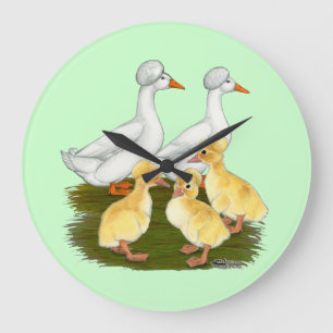 Relógio Grande Família com crista do pato