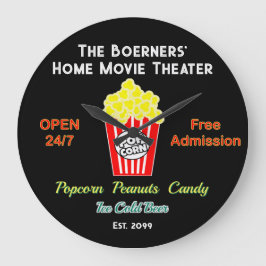 Relógio Grande Family Home Movie Theater Open 24/7