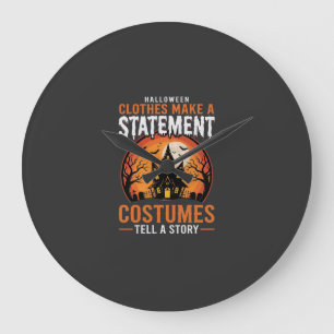 Relógio Grande Fantasias de Halloween contam uma história Casa As