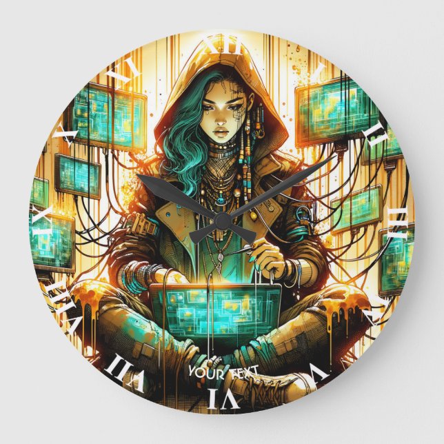Relógio Grande Fantasy Cibert - Mulher Verde (Frente)