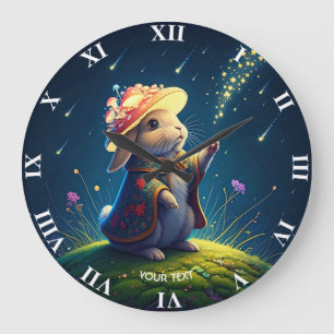Relógio Grande Fantasy - Lindas Estrelas de Cony Mushroom