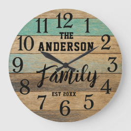 Relógio Grande Farmhouse home custom country style rustic