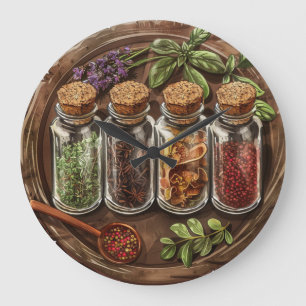 Relógio Grande Farmhouse Style Chef Wall