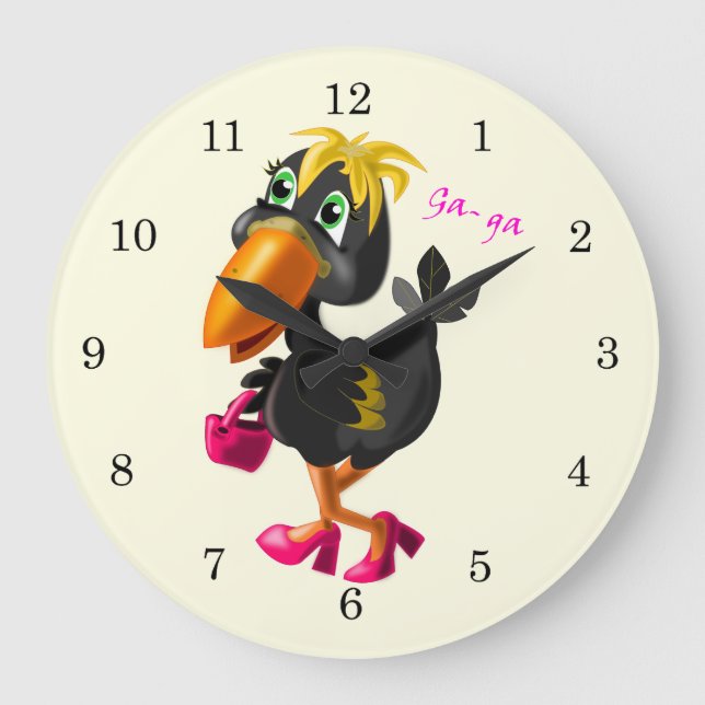 Relógio Grande Fashion Bird (Frente)