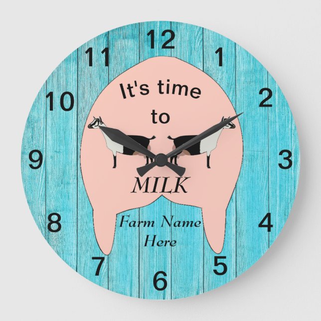 Relógio Grande Fazenda de cabra de cabra alpina (Frente)