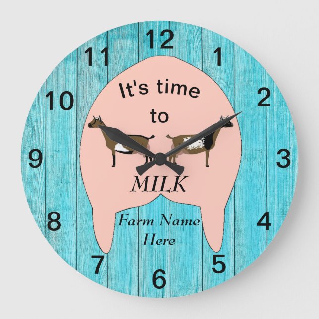 Relógio Grande Fazenda de Cabra Leiteira Nigeriana (Frente)