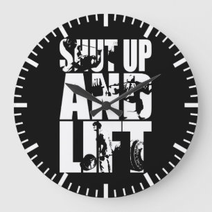 Relógio Grande Feche acima e levante - o exercício do Gym