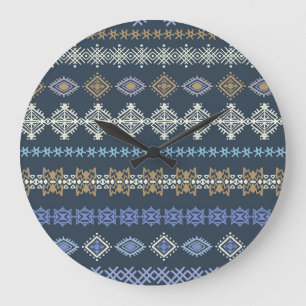 Relógio Grande Feitiço étnico: arte tribal sem descontinuidades.