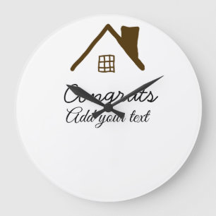 Relógio Grande Felicita o novo proprietário imobiliário a inaugur