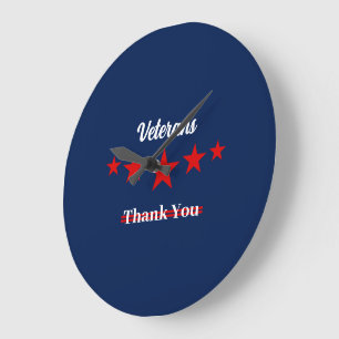 Relógio Grande Feliz Dia dos Veteranos