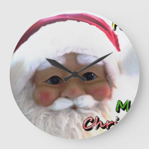 Relógio Grande Feliz Natal Papai Noel